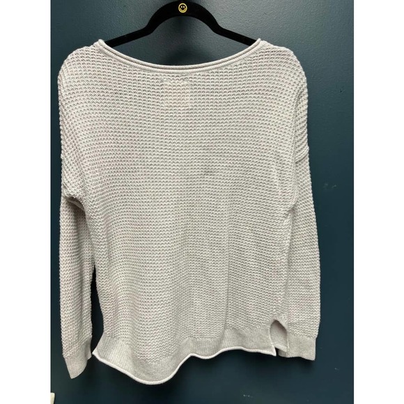 Hollister Light Grey Waffle Knit Cozy Sweater - Picture 4 of 4